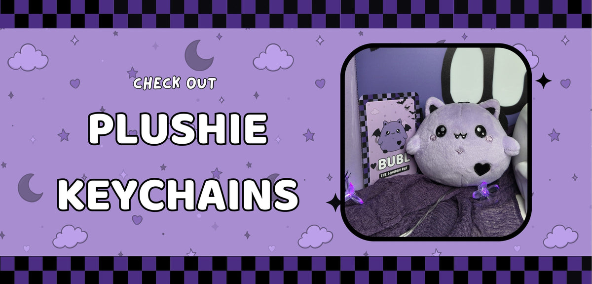 Plushie Keychains - Vix and Ink