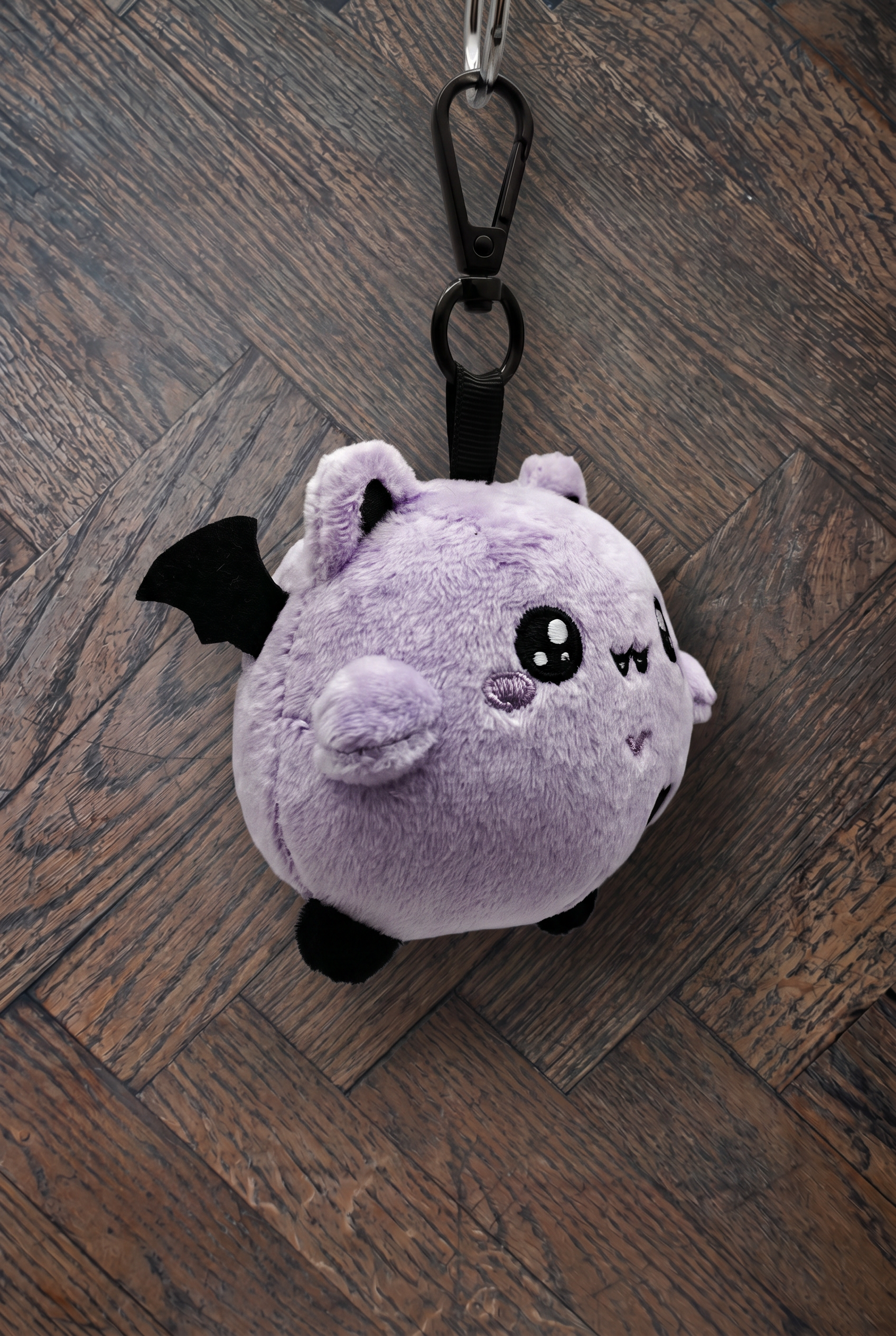 Bubl The Bat Plushie Keychain | Cute Spooky Goth Plush Keyring