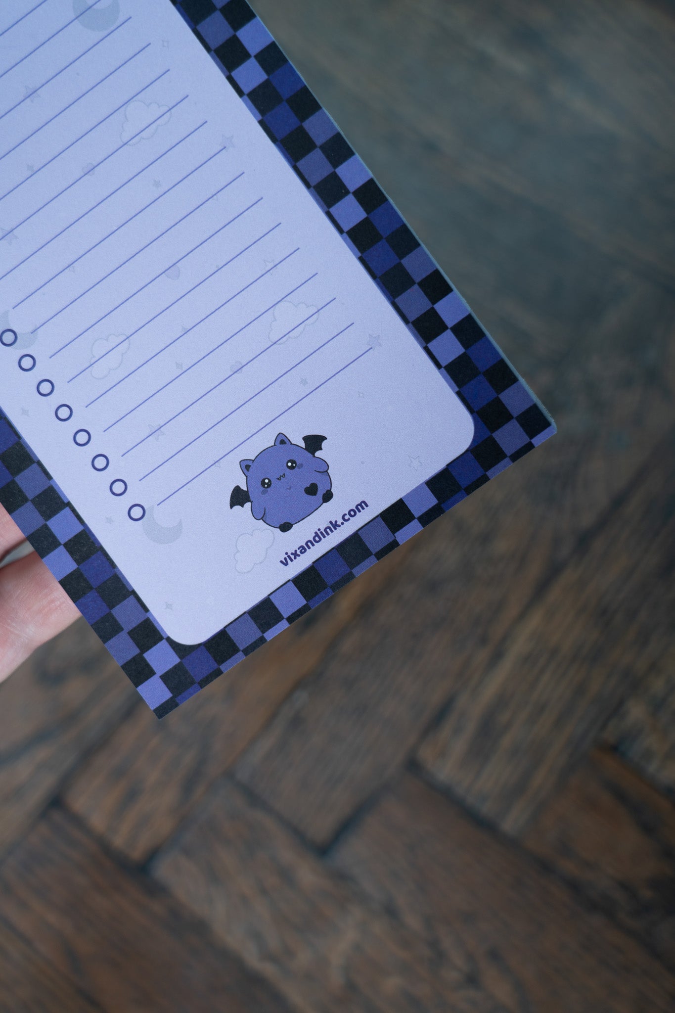 DL Elder Emo To Do Notepad | Cute Goth Stationery Desk Organiser Memo Pad
