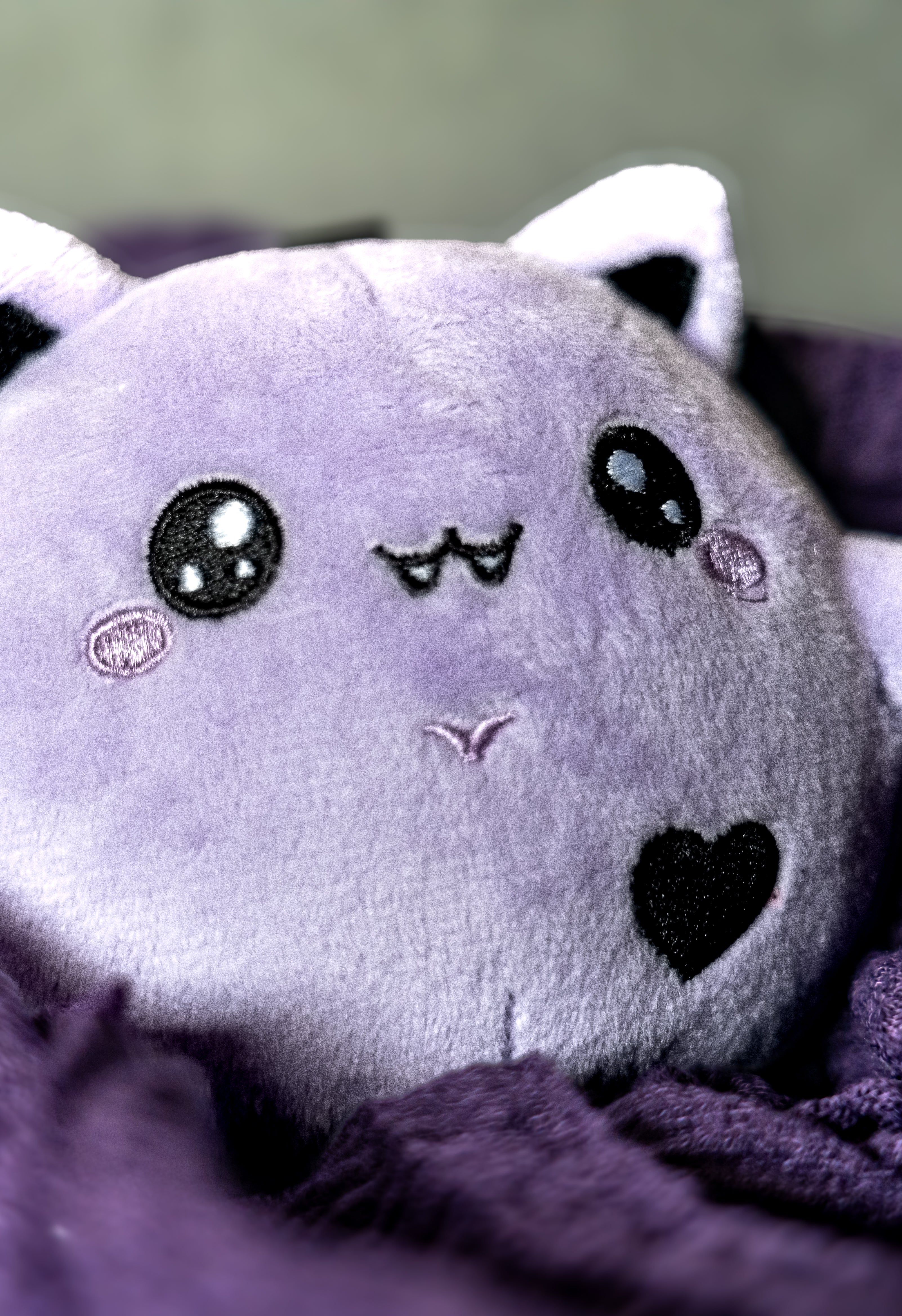 Bubl The Bat Plushie Keychain | Cute Spooky Goth Plush Keyring