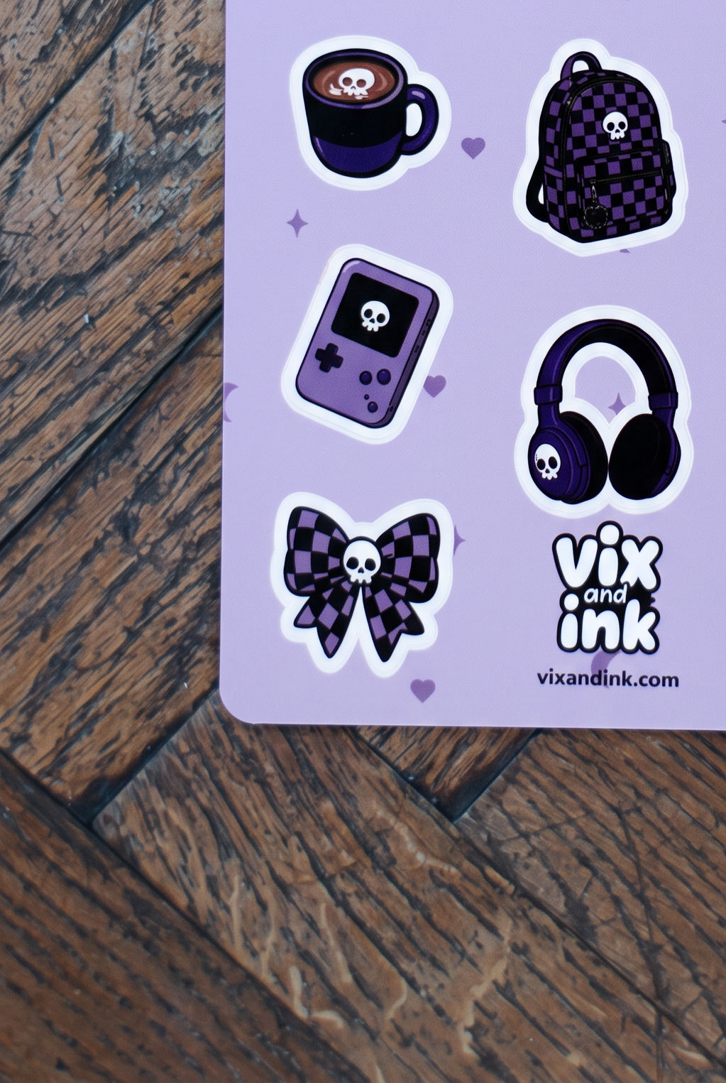 Elder Emo Sticker Sheet | Cute Goth Vinyl Stickers Laptop Decals