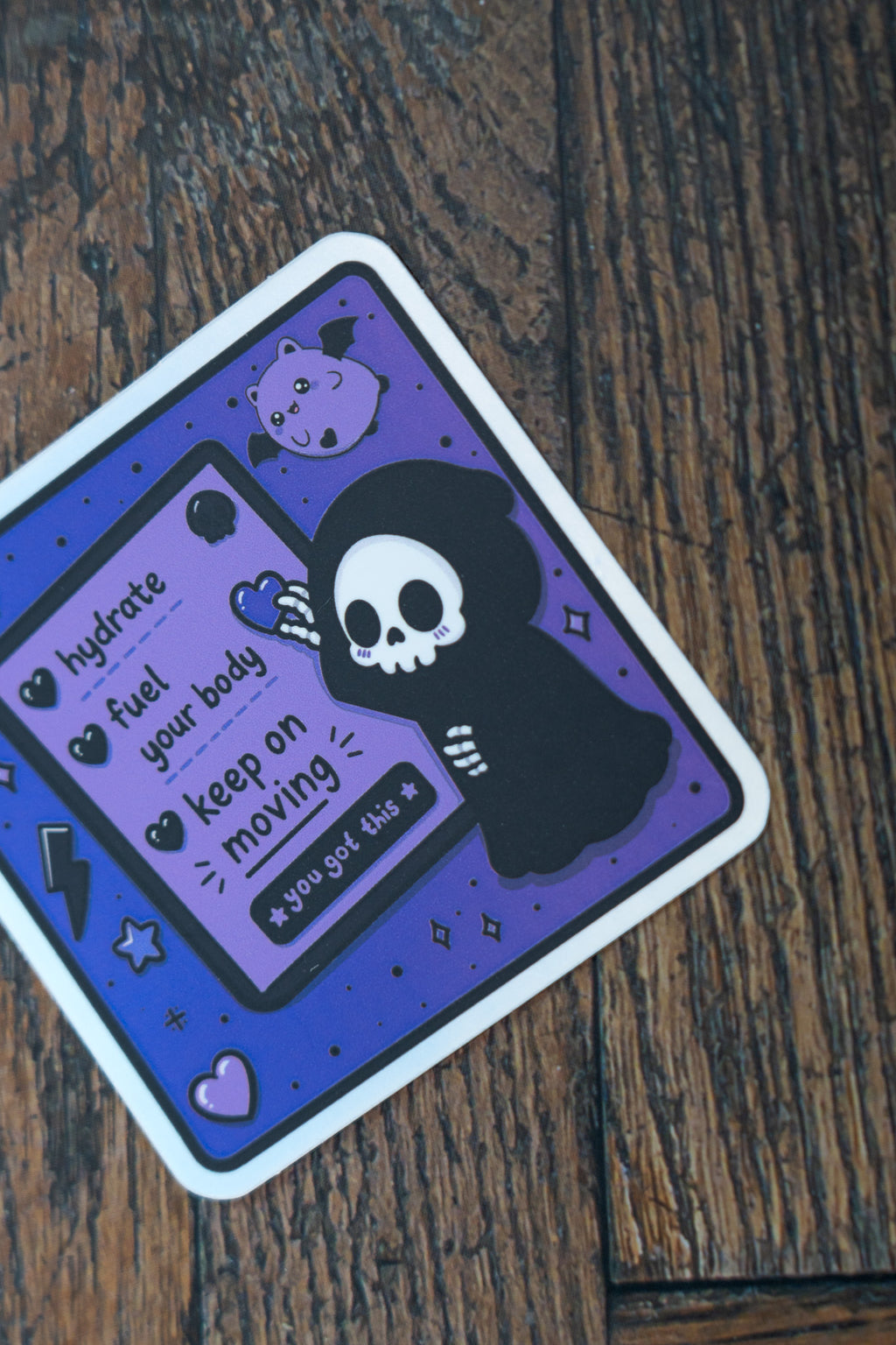 You Got This Sticker | Hydrate Fuel Your Body & Keep On Moving Holographic Decal
