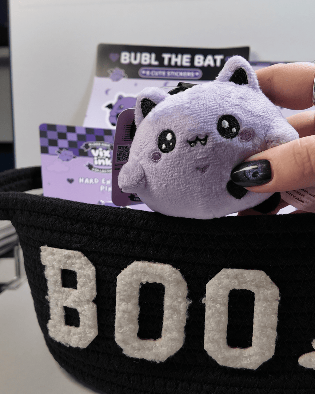Bubl Halloween Boo Basket | Spooky Cute Goth Gift Set & Stationery Bundle - Vix and Ink