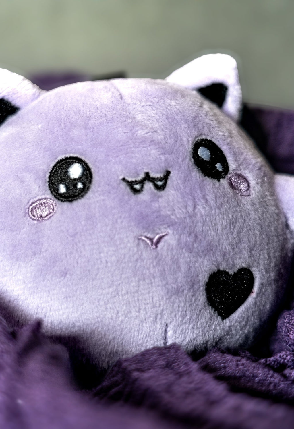 Bubl The Bat Plushie Keychain | Cute Spooky Goth Plush Keyring - Vix and Ink