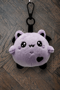Bubl The Bat Plushie Keychain | Cute Spooky Goth Plush Keyring - Vix and Ink