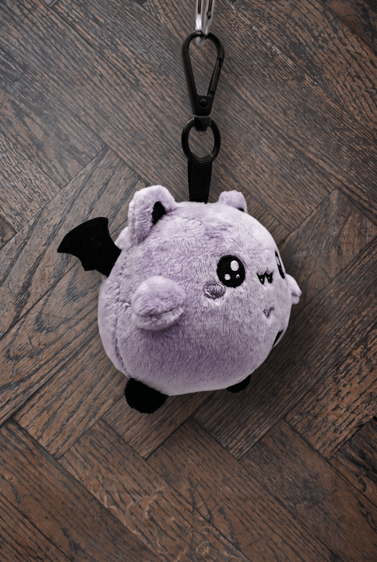 Bubl The Bat Plushie Keychain | Cute Spooky Goth Plush Keyring - Vix and Ink