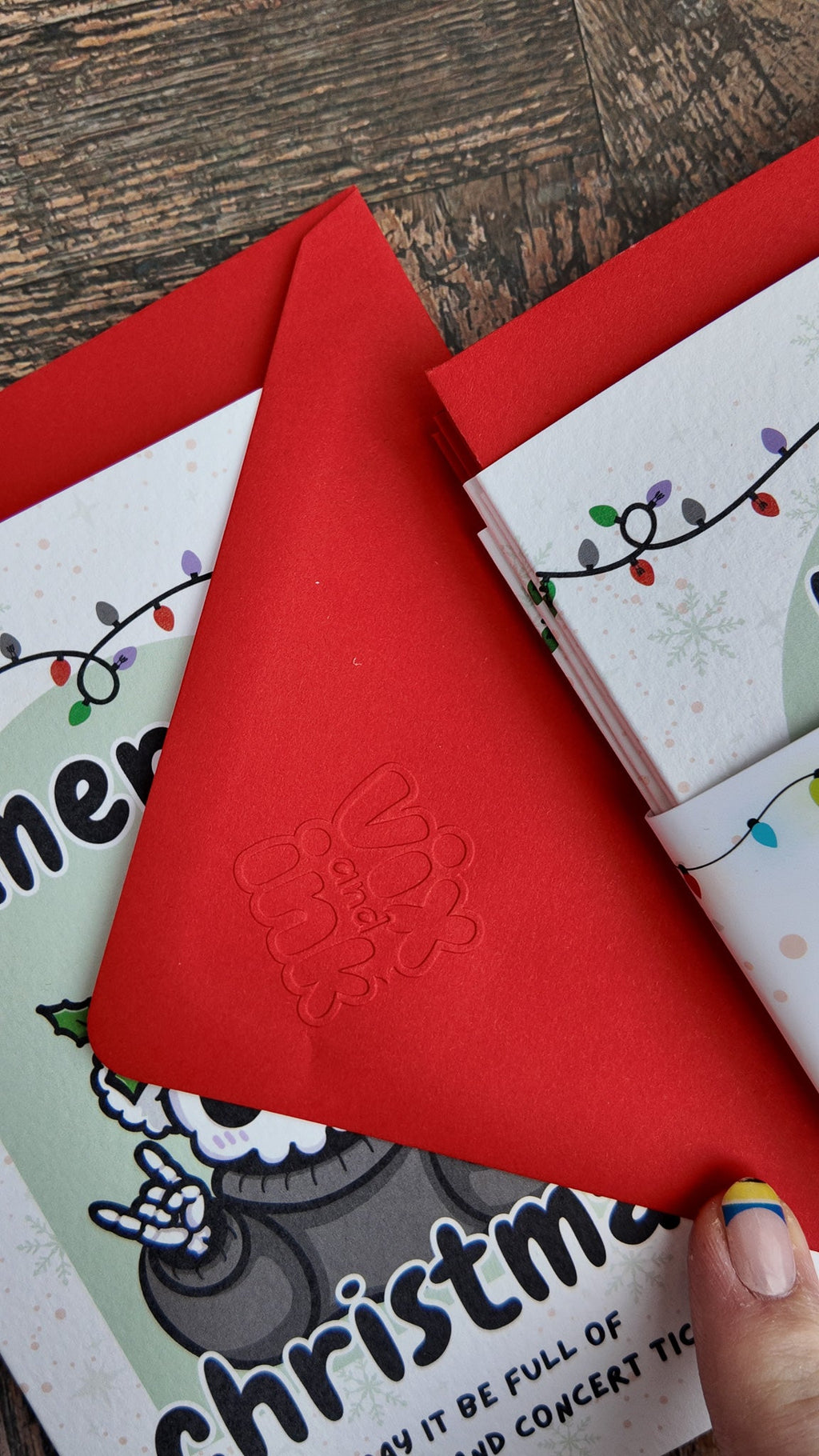 Grim Reaper Alternative Christmas Card | Cute Goth Festive Greeting Card - Vix and Ink