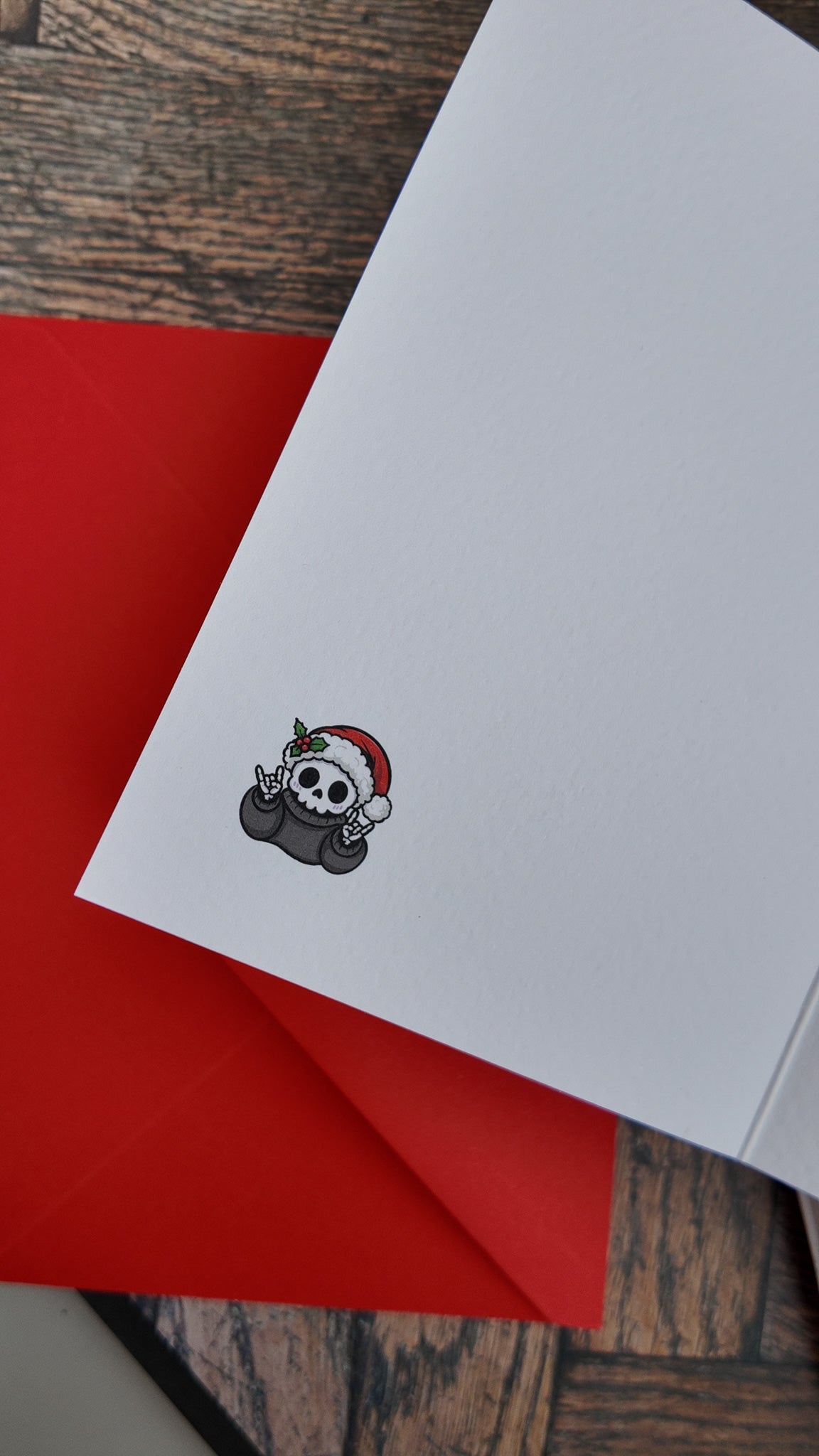 Grim Reaper Alternative Christmas Card Pack | Pack of 5 Goth Holiday Greeting Cards - Vix and Ink