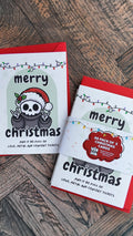 Grim Reaper Alternative Christmas Card Pack | Pack of 5 Goth Holiday Greeting Cards - Vix and Ink