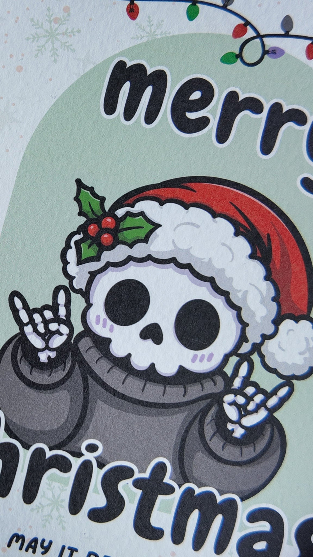 Grim Reaper Alternative Christmas Card Pack | Pack of 5 Goth Holiday Greeting Cards - Vix and Ink