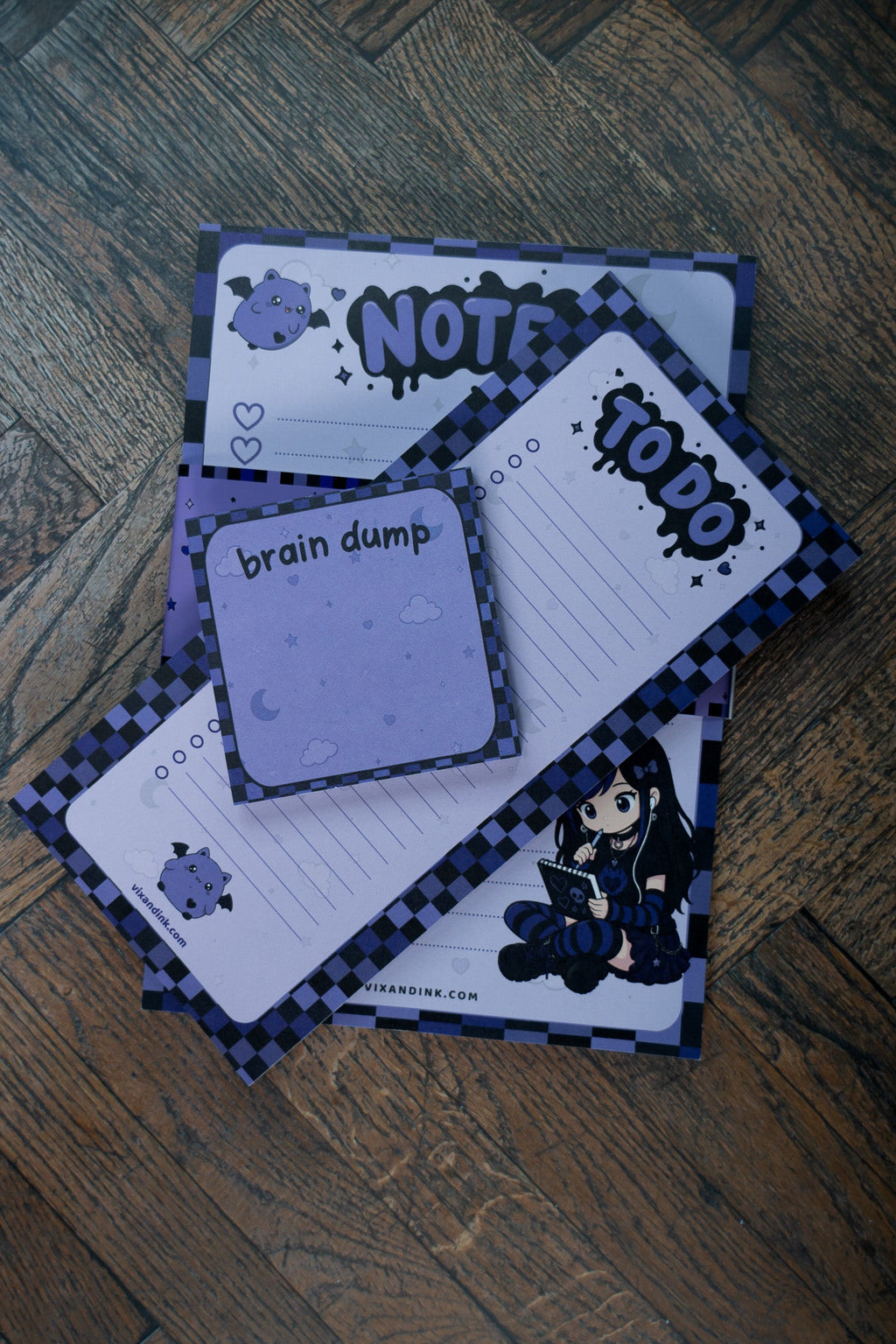 The Elder Emo Notepad Bundle - Vix and Ink