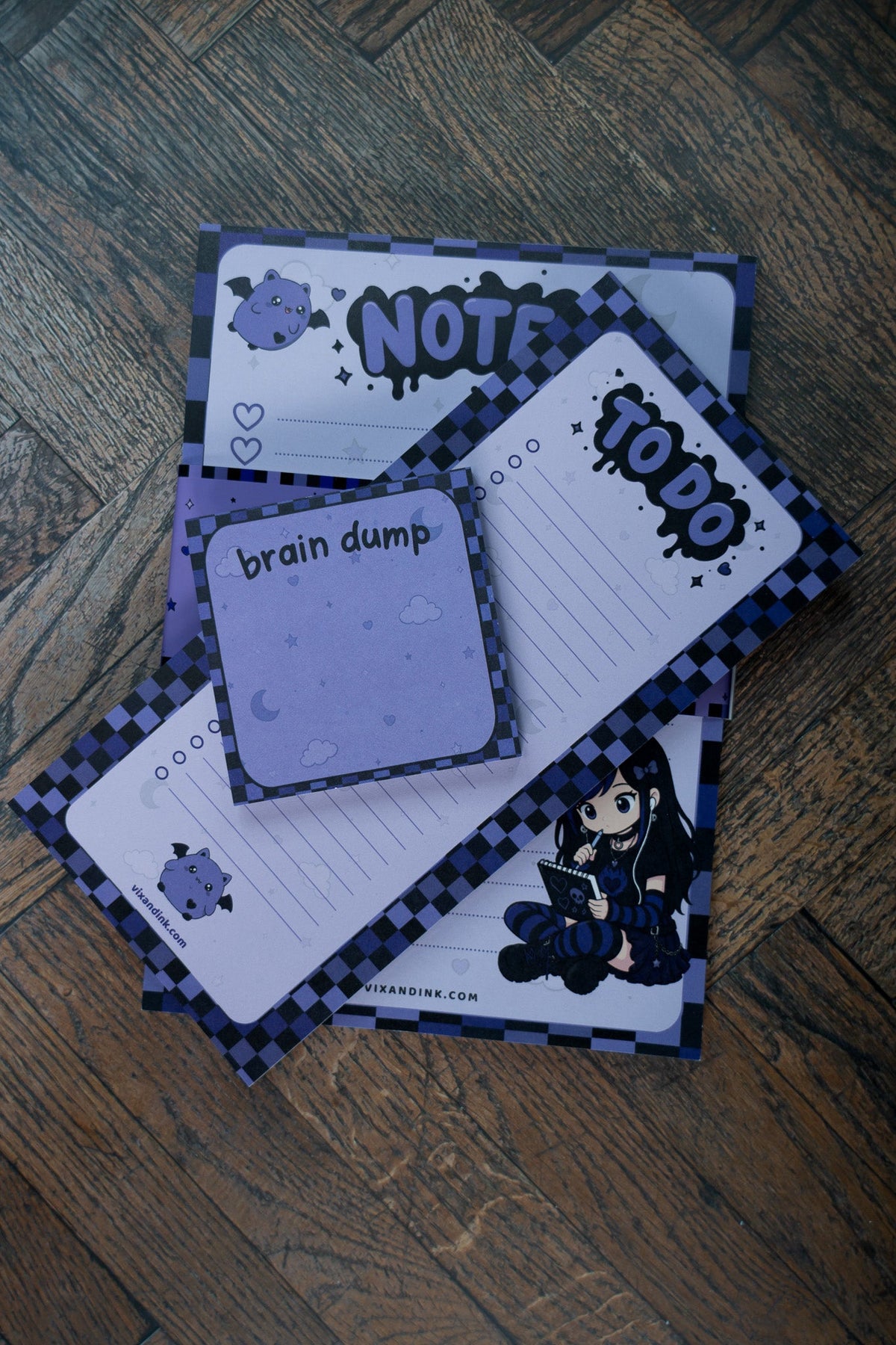 The Elder Emo Notepad Bundle - Vix and Ink