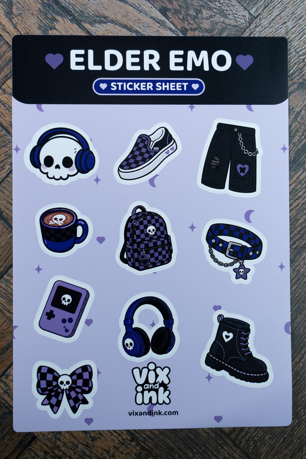 The Elder Emo Stationery Bundle - Vix and Ink