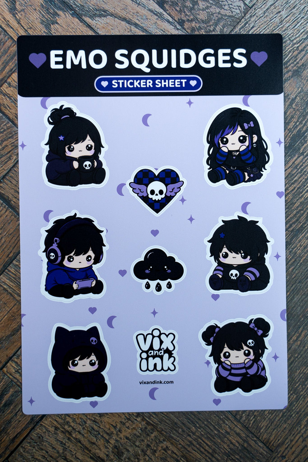 The Elder Emo Stationery Bundle - Vix and Ink