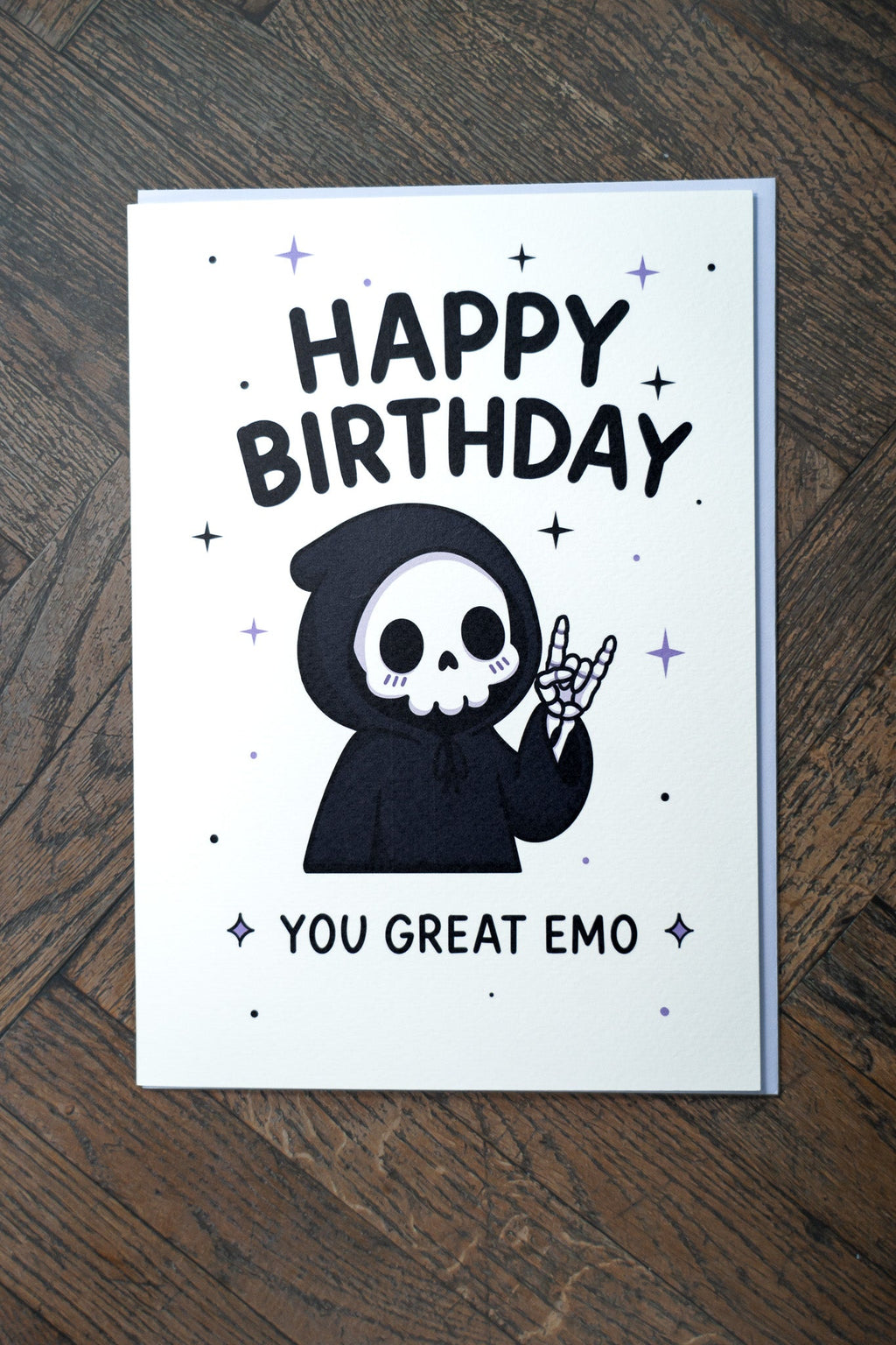 You Great Emo Birthday Card | Funny Alternative Greeting Card - Vix and Ink