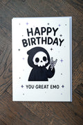 You Great Emo Birthday Card | Funny Alternative Greeting Card - Vix and Ink